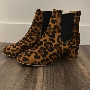 Cheetah Print Short Boots